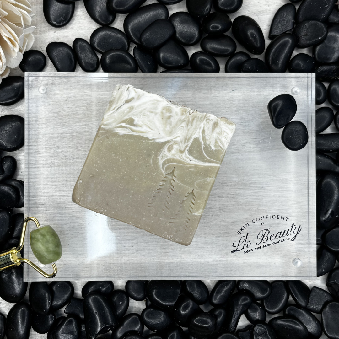Evergreen, Jabón Artesanal de Pino Blanco y Espinaca.